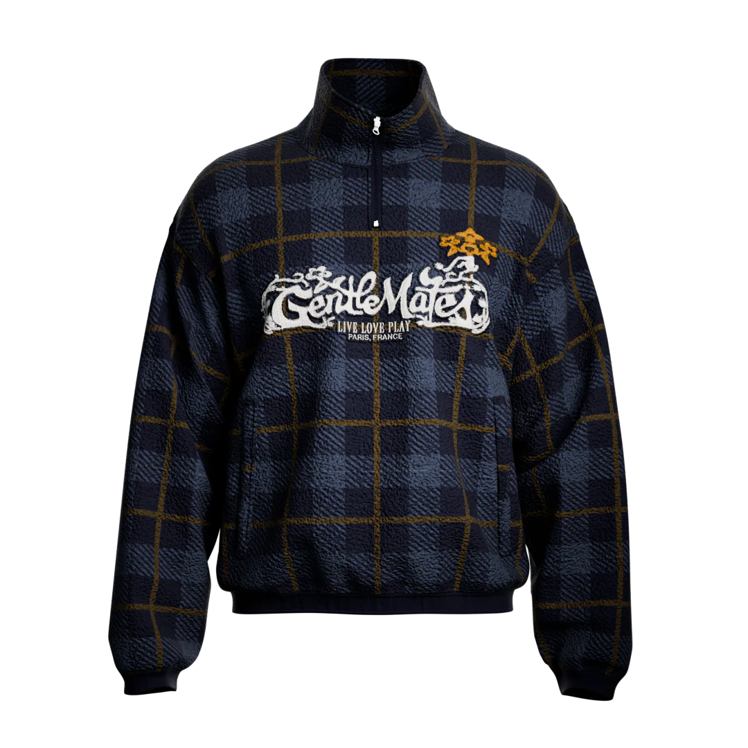 Polaire Sherpa Live Love Play Bleu